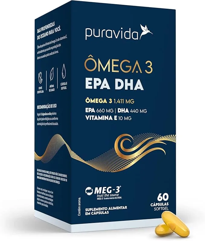 Puravida Ômega 3 EPA DHA